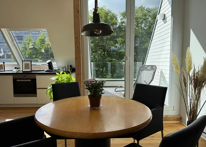 Appartement Nooqa - Living Collection - Parkplatz, Smart Tv, Kueche, Voll Ausgestattet *