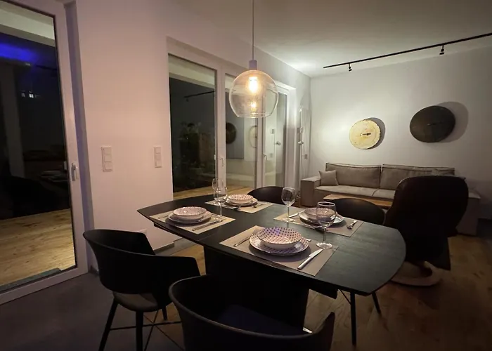 Appartement Nooqa - Living Collection - Parkplatz, Smart Tv, Kueche, Voll Ausgestattet