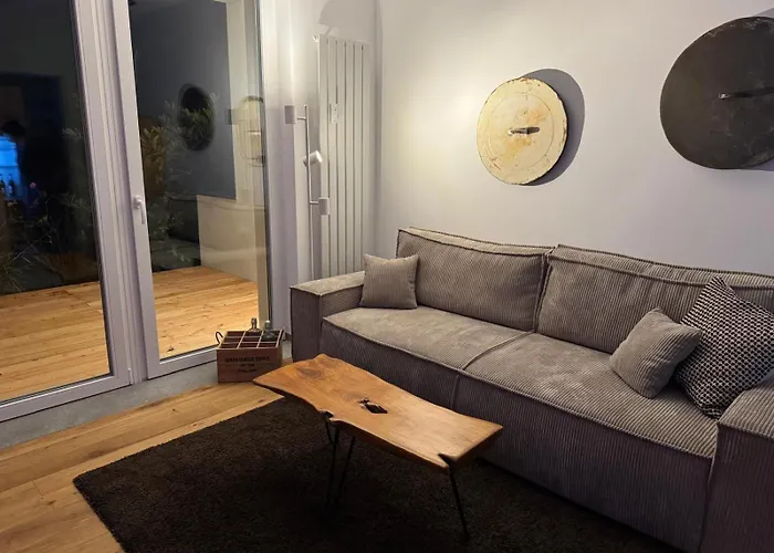 Appartement Nooqa - Living Collection - Parkplatz, Smart Tv, Kueche, Voll Ausgestattet *
